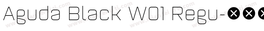 Aguda Black W01 Regu字体转换
